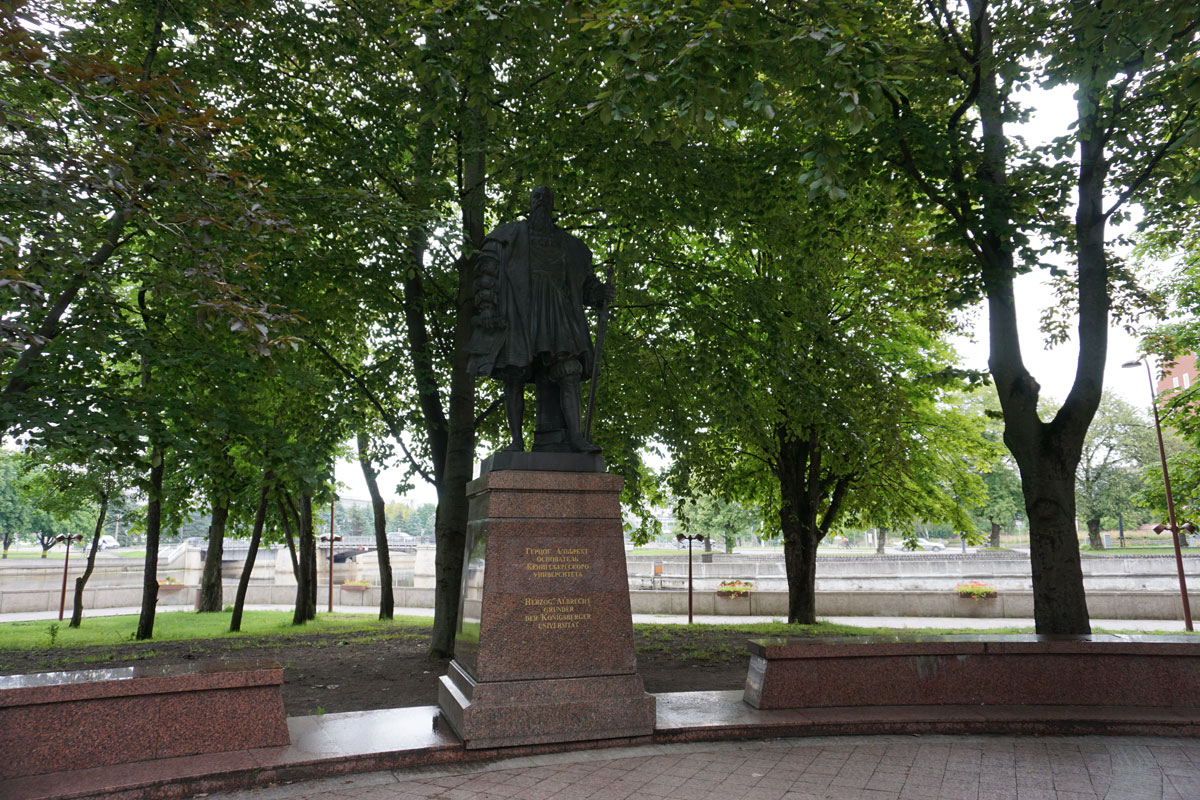 Памятник герцогу Альбрехту в Калининграде