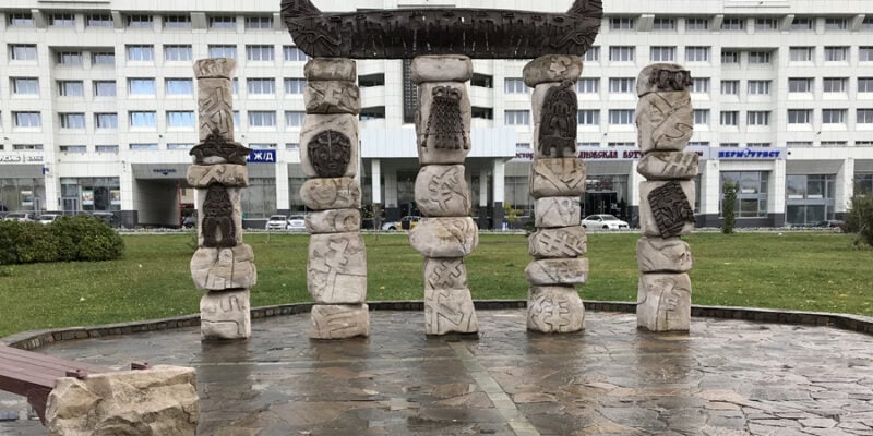 Скульптурная композиция «Кама-река»