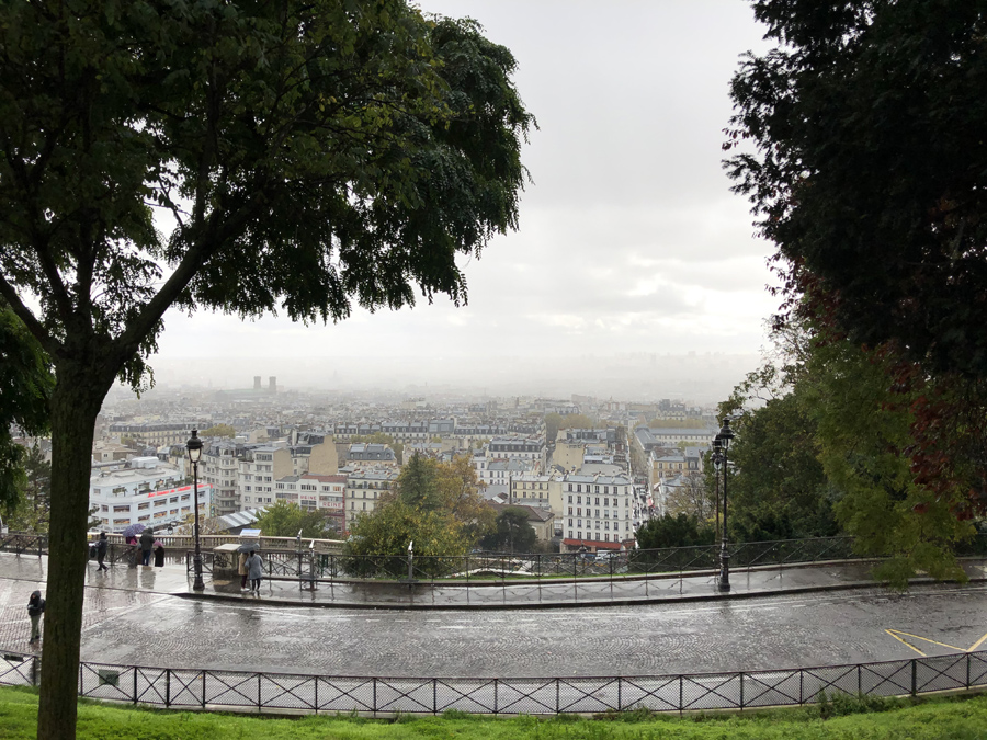 Панорама Парижа с холма Монмартр