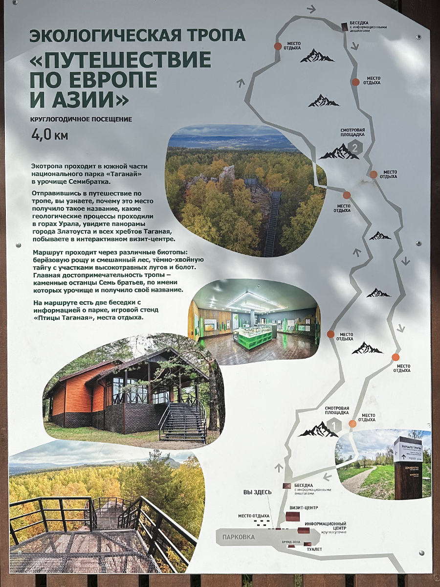 Семибратка: экотропа «Путешествие по Европе и Азии»