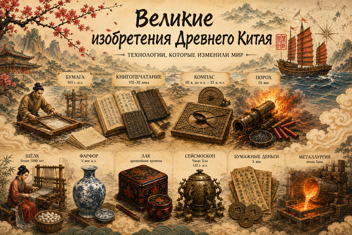 Великие изобретения Древнего Китая